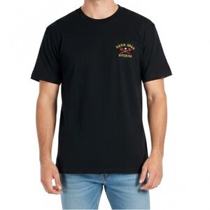 Dark Seas Division Men’s Graphic T-Shirt Large Black Cotton Streetwear Casual